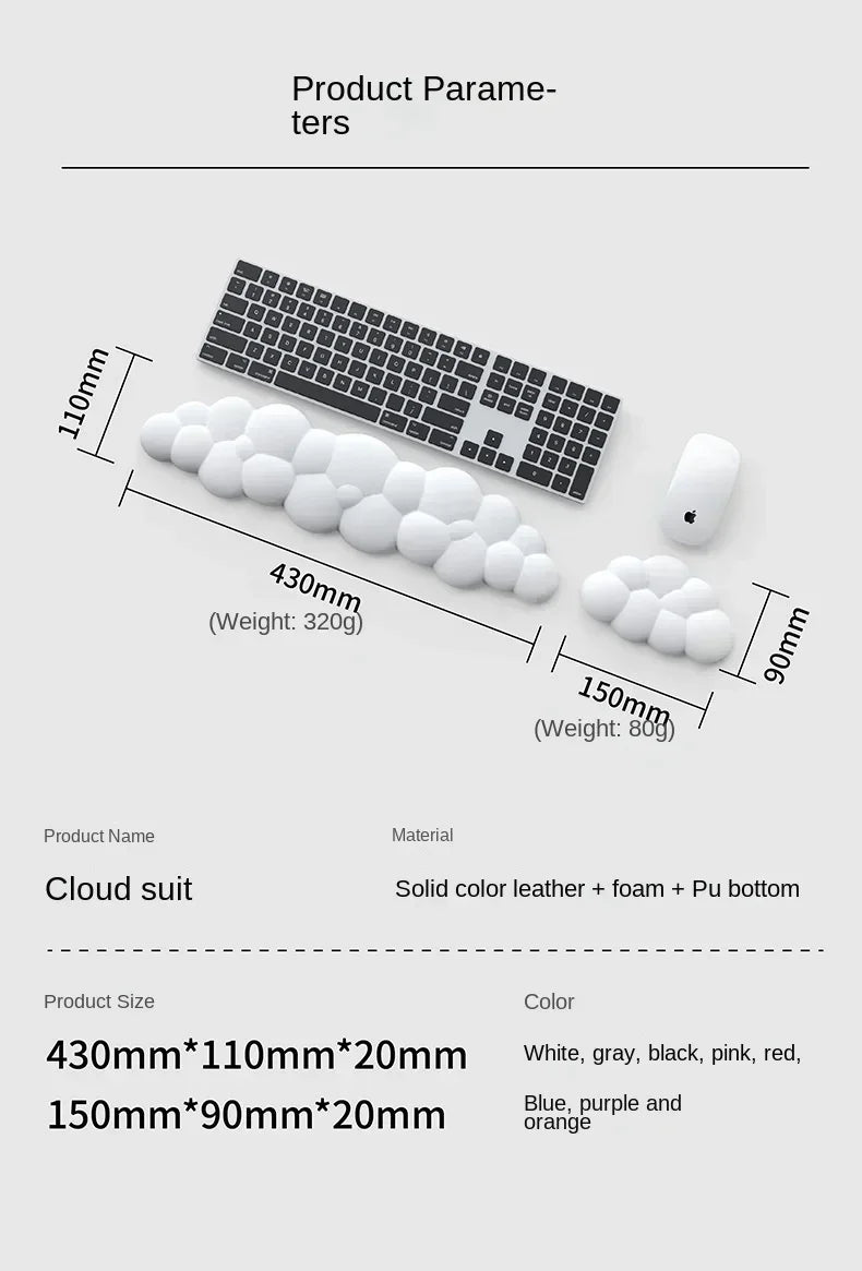 🌥️ Cloud Wrist Rest